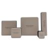 Buy cheap WOOD PU SUEDETTE Round Corner Jewelry Packaging Box For Ring Pendant from wholesalers