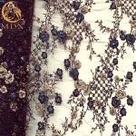 20% Polyester 3D Embroidery Lace Fabric By Handmade Beaded