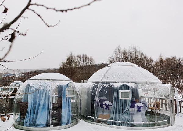 Buy cheap Luxury Transparent Geodesic Crystal Dome Tent For Resort Glamping Event from wholesalers