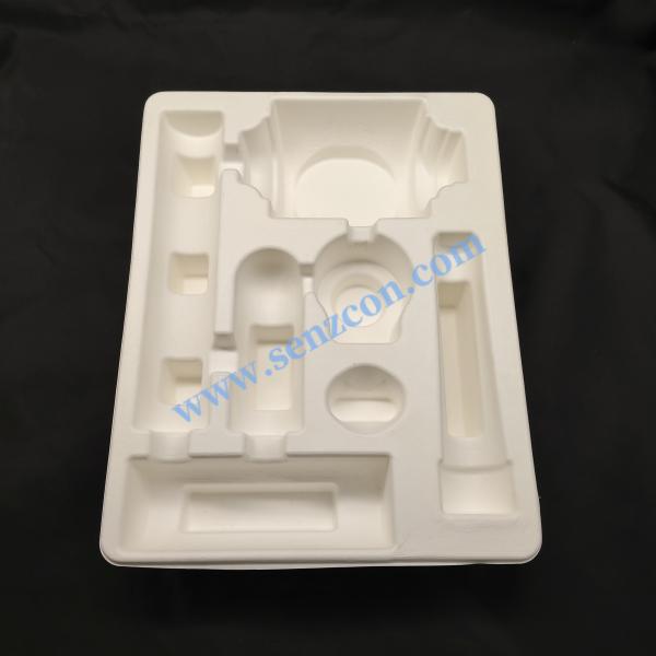 Buy cheap OEM eco-friendly white pulp molded packaging base for hardware accessories made from bagasse.It is a high-quality product produced by wet pressing, from wholesalers