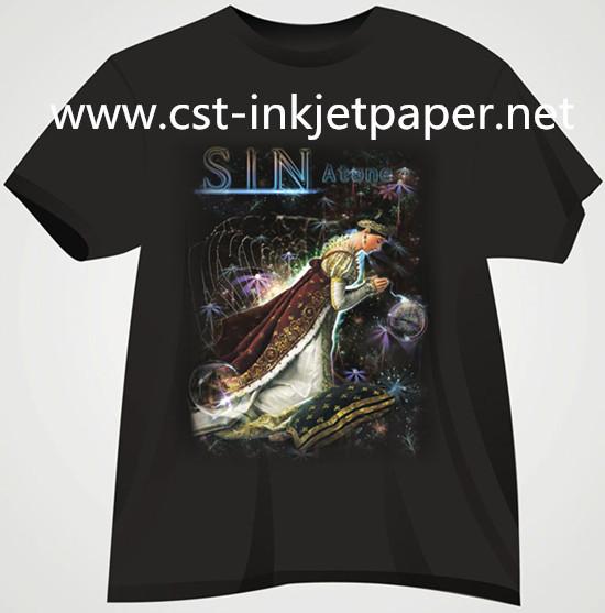 Buy cheap 190gsm dark color Iron on Inkjet T-shirt transfer paper for 100% cotton material from wholesalers