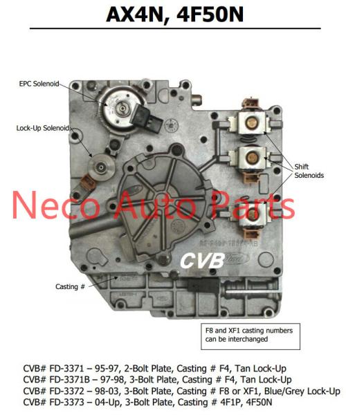 Buy cheap Auto transmission AX4N 4F50N sdenoid valve body good quality used original parts from wholesalers