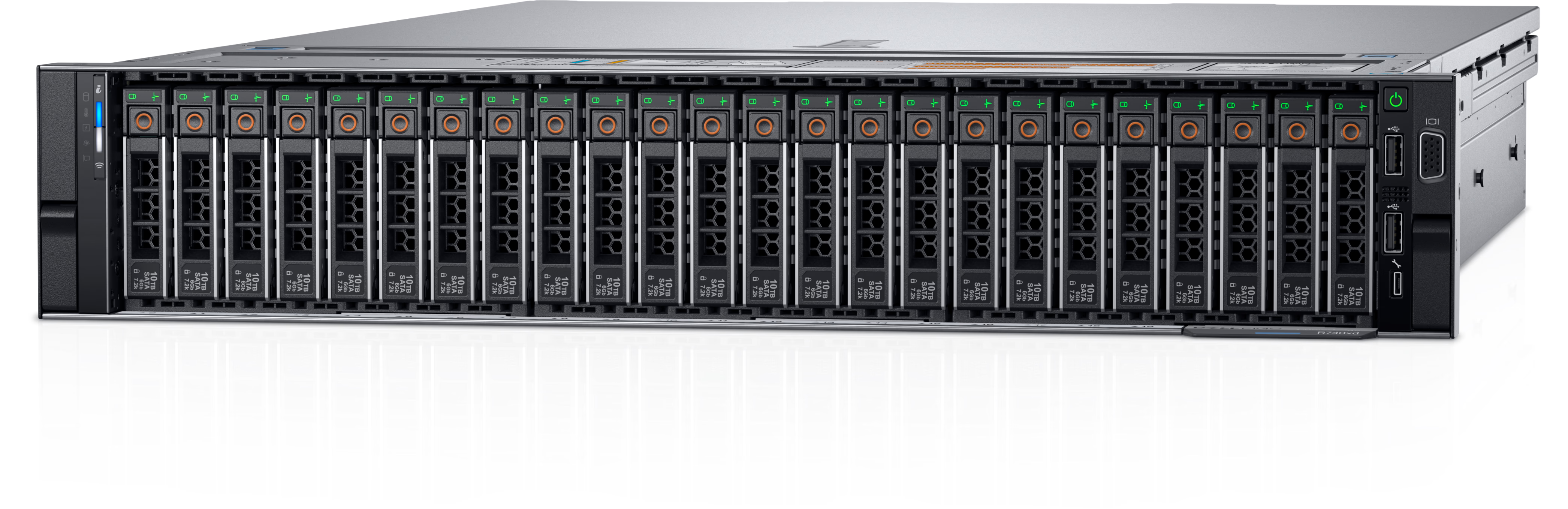 2.3G EMC Dell PowerEdge R740xd Rack Server [210-AKZR] 1100W