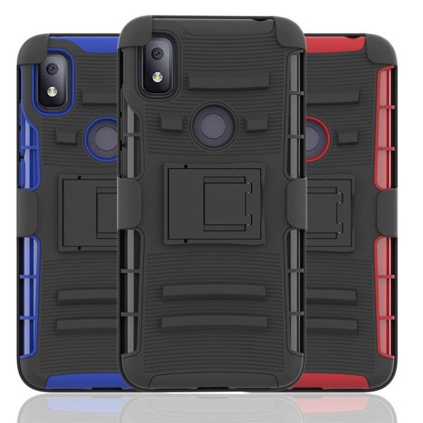 Buy cheap Shockproof 3 In 1 Phone Case , Heavy Duty Rugged Case Anti Slip Kickstand Belt Clip from wholesalers