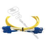 9/125um UPC polishing Fiber Optic Patch Cable Single Mode SC To SC