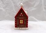 Cubby Design Ceramic Cookie Jar Dolomite Red Christmas Decoration Food Jar With