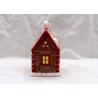 Buy cheap Cubby Design Ceramic Cookie Jar Dolomite Red Christmas Decoration Food Jar With Lid from wholesalers