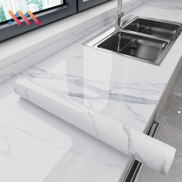 Buy cheap Vinyl PVC Marble Wallpaper 10m Adhesive Marble Wallpaper High Temperature Resistant from wholesalers