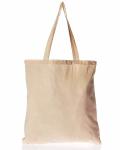 100% Cotton Canvas Grocery Shopping Bags , Durable Plain Cloth Bags