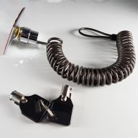 Buy cheap Universal Hardware Adhesive 5m Security Plate Coiled Cable Lock for Tablet product