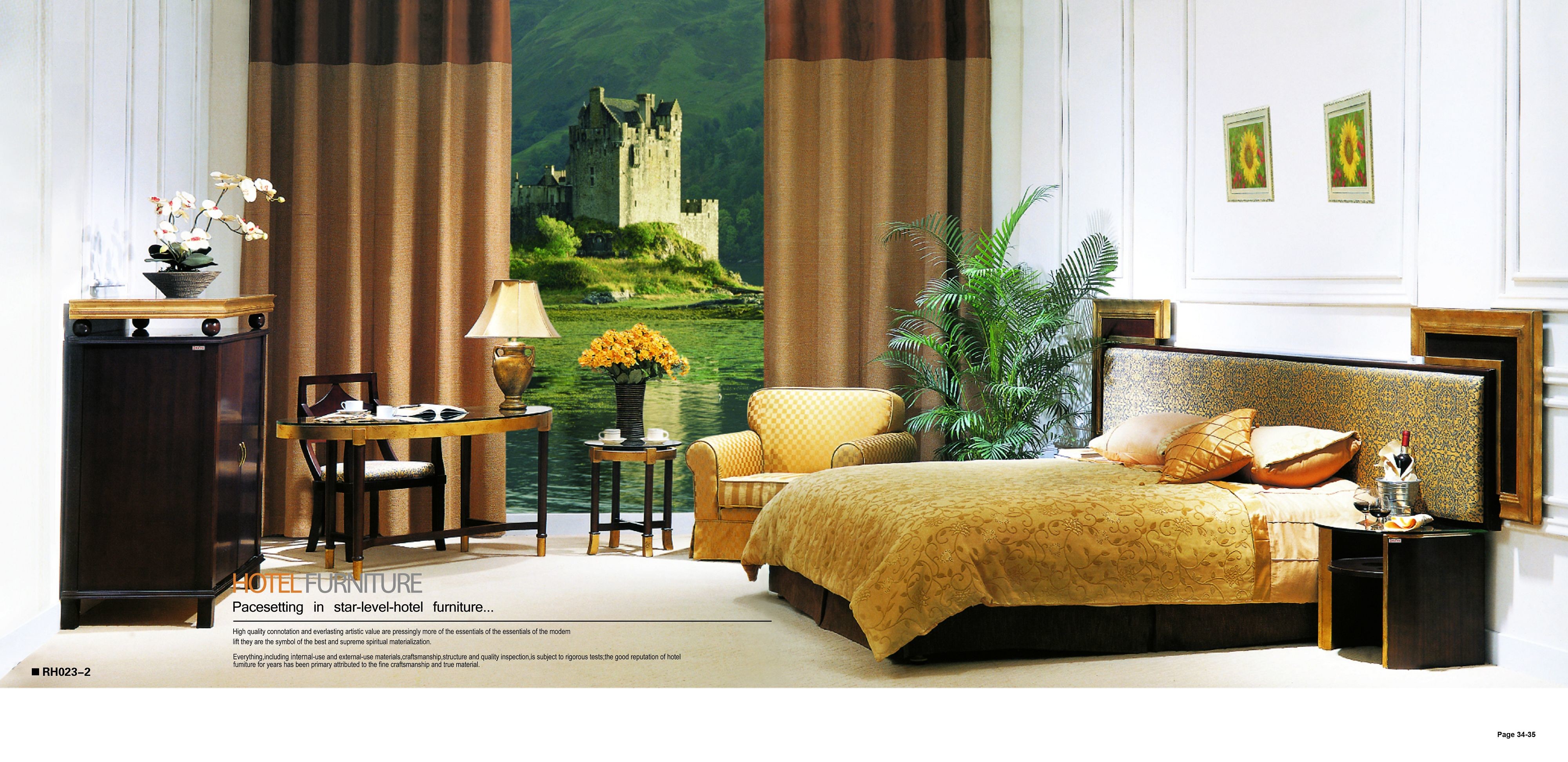 3 / 4 / 5 Hotel Leather And Fabric Sofas And Chairs With Ash Solid Wood Frame