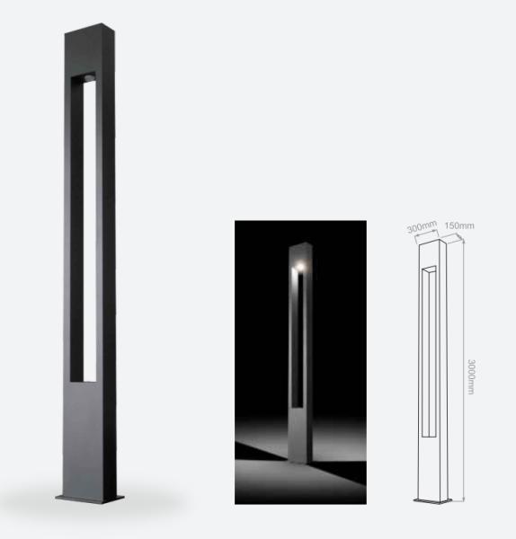 Buy cheap Aluminum Landscape Walkway Lights 36W / 3600lm Commercial Outdoor Garden Lighting from wholesalers