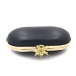 Women fashion handbag accessories wholesale metal clutch oval box purse frame