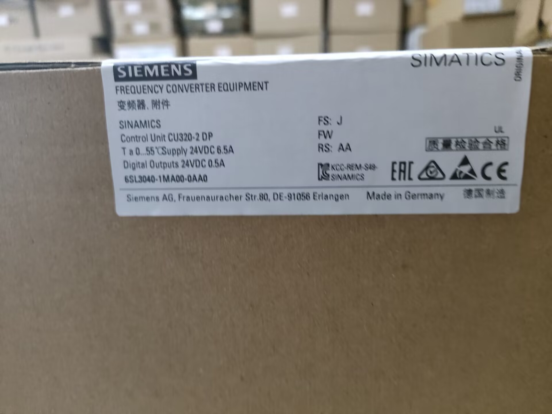 SIEMNES 6ES7410-5HN08-0AB0 CENTRAL PROCESSING UNIT FOR S7-400 AND S7-400H/F/FH 5 INTERFACES