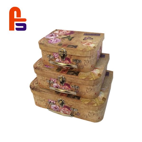 Buy cheap Upscale Grade Paper Gift High Durability Cardboard Suitcase Box from wholesalers