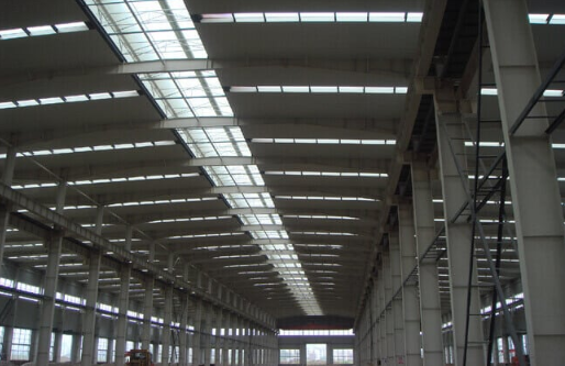 Prefabricated Steel Structure Warehouse With Sandwich Panel Glass Wool Roof Cladding And Q235/Q345 Steel Building Kits