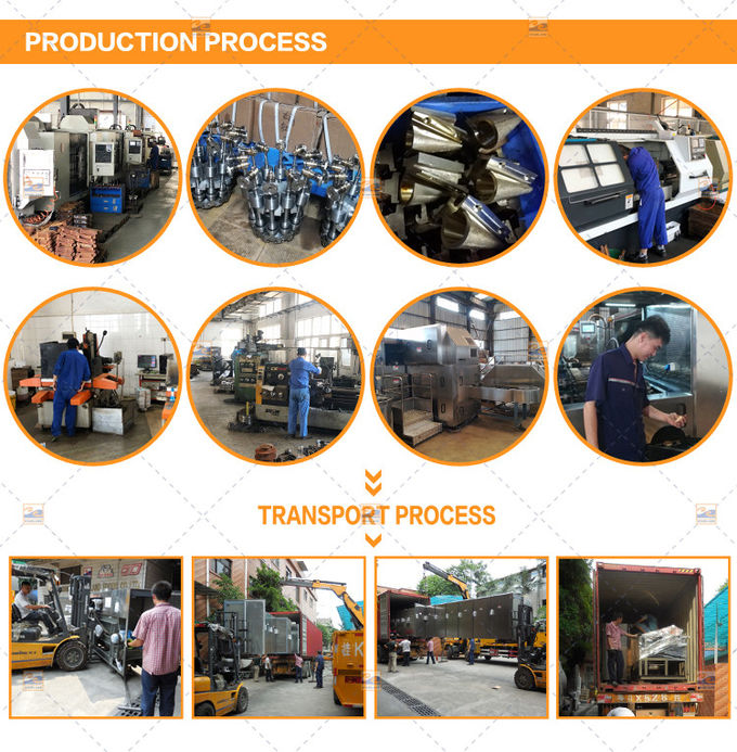 High Output Automatic Roller Sugar Cone Production Line Stainless Steel