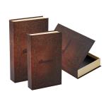 Recycled Rigid Magnetic Closure Storage Box Hollow Faux Fake Book Shaped