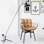 Modern Black Metal Floor Lamp Living Room Reading Bedroom Mantis Floor Lamp (WH