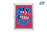Super Thin Clear Acrylic Advertising Light Box A4 6000 - 6500K Energy Saving