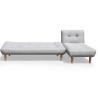Buy cheap L Shaped Folding Futon Sofa Bed Dark Gray Polyester Upholstered Modern Convertible from wholesalers