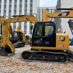 yellow color high engine power used cat308e excavator used cat second hand