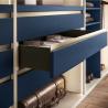Buy cheap Blue Luxury Custom Wooden Bedroom Walking Closet And Wardrobe from wholesalers