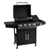 Buy cheap Powder Coated 4 1 Burners Gas Grill Camping Smokeless Automatic Barbecue Grill Machine from wholesalers