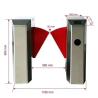 Buy cheap Soft Wing SUS304 DC Motor Optical Barrier Turnstiles from wholesalers
