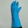 Buy cheap Oil Resistance Xl Blue Nitrile Gloves 11 Mil UnFlocked Lining Chemical Nitrile Glove from wholesalers