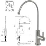 NSF Stainless Steel 304/316 Kitchen Drinking Filter Faucet Water Filtration RO