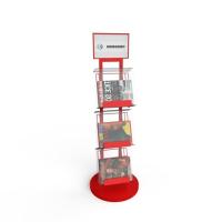 Buy cheap Wire Newspaper Metal Organizer Shelf Magazine Display Shelving Rack product