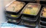 clear disposable plastic fruit container / clear PET blister clamshell box for