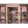 Buy cheap Bronze Engraving Flower Hotel entrance automatic revolving door OEM service from wholesalers
