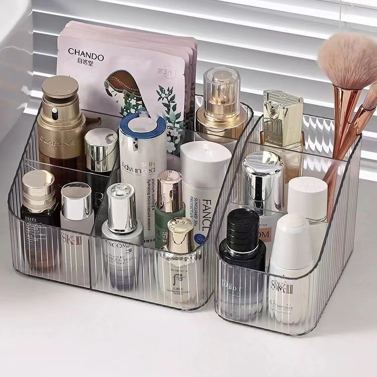 Acrylic Transparent Cosmetics Storage Box Makeup Organizer Acrylic Cosmetics Holder for Bathroom