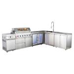 NL-B801-3 Large Stainless Steel Countertop Grill Machine for Indoor BBQ Grilling