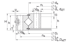 Crossed roller bearing XU060094
