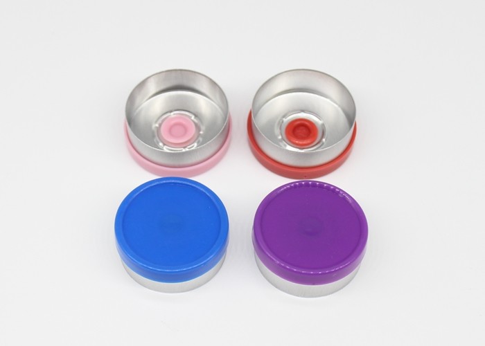Medicinal Injection Vial Caps 20.3*7.3mm Size GMP Standard With Multi Color