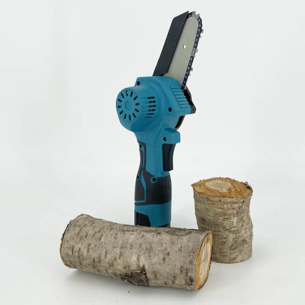 Buy cheap Rechargeable Cordless Mini Electric Blue Chainsaw Woodworking One-Handed Garden from wholesalers