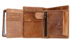 13x10.2cm 0.2kg Mens PU Leather Wallet RFID Blocking Genuine Leather ISO9001