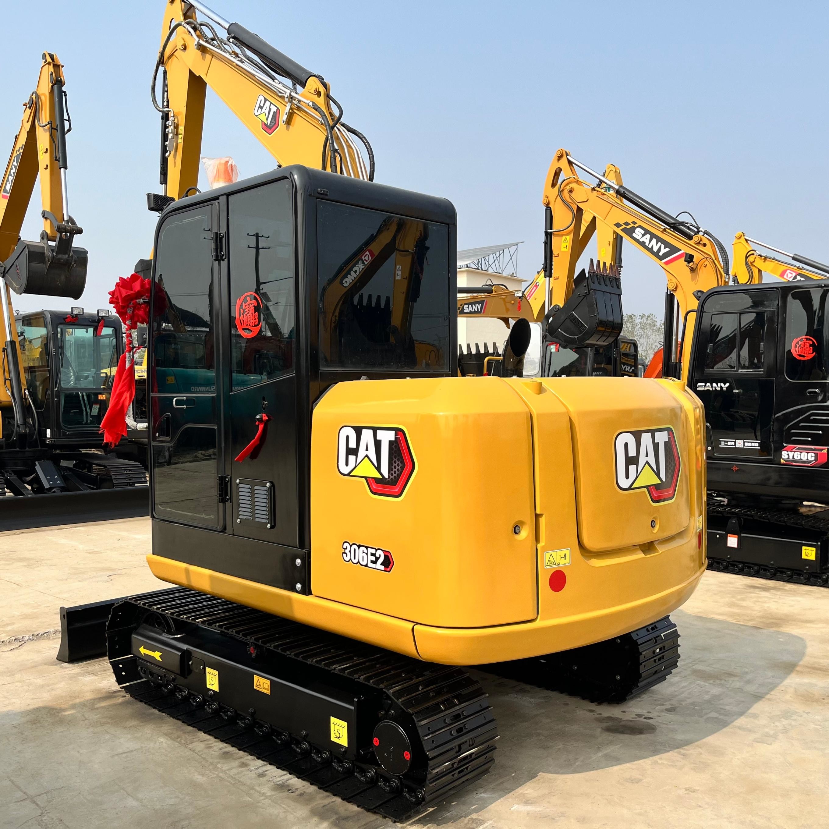 6ton Secondhand Cat 306E2 Crawler Digger Machine Used Medium Caterpillar Excavator