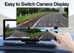 10.25" Portable Wireless Carplay Car DVR 4K 3840*2160P Dash Cam Rear View Mirror