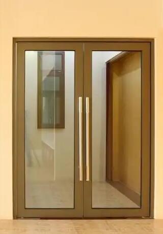 Buy cheap Exterior Aluminum Self-closing Insulated Glazing Thermal Broken Ground Spring Bounce Pivot doors from wholesalers