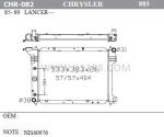 Mechanical CHRYSLER Car Engine Radiator For Lancer 85-89 Dpi 883 Sealed Type