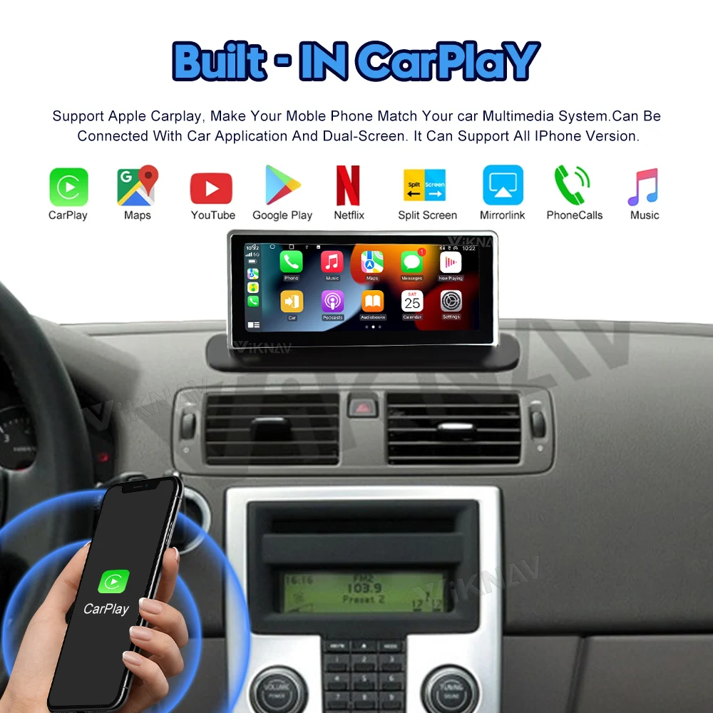 Viknav Car Radio For Volvo S40 C30 (2004-2013) 8.8 Inch With Screen GPS Navigation Auto Audio Video Multimedia DVD