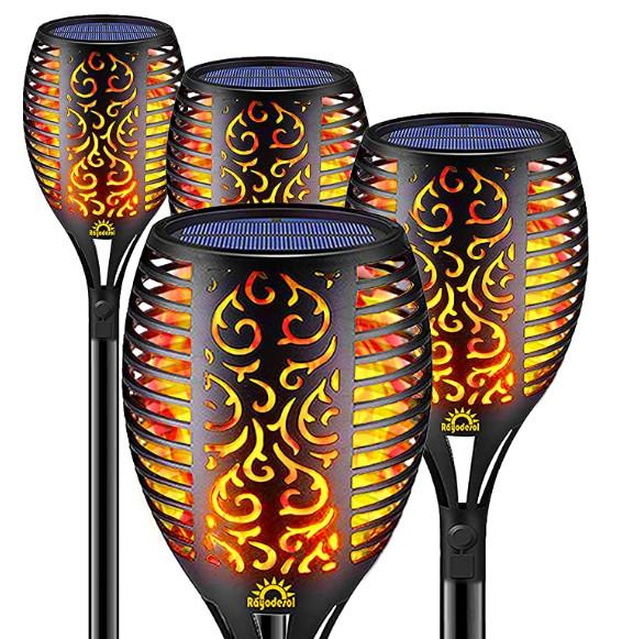 Buy cheap Warm White 121mm 5.5W Flame Solar Garden Lights from wholesalers