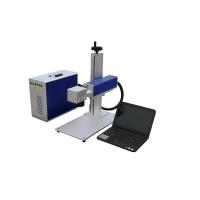Buy cheap Plastic Bottle Food Case Compact Laser Engraver / Fiber Laser Engraving Machine product