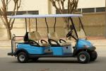 Electric 6 Seater Club Car Golf Buggy Sky Blue Color With Maintenance Free