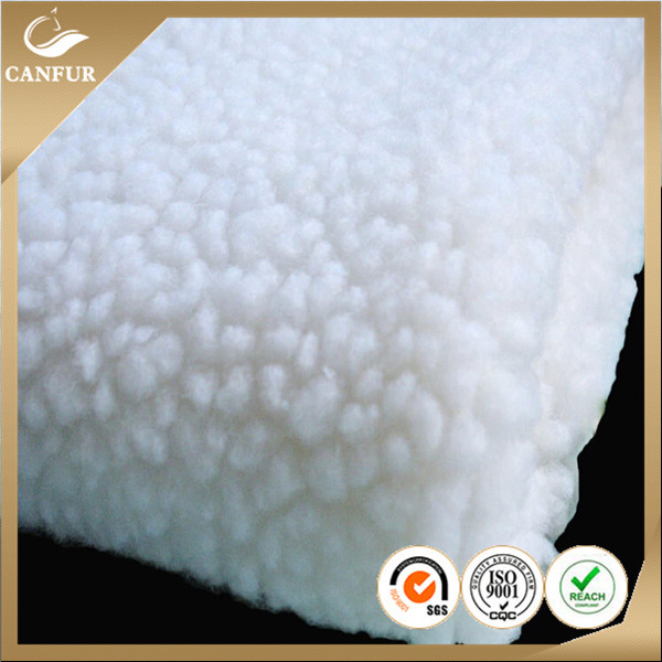 Jackets Sherpa Fabric Lining Fabric Weft Knitted Polyester Printing Fleece 100D Plain