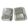 Buy cheap Silver Food Packing Disposable Wrinkle Wall Aluminum Foil Serving Containers Food Bowls from wholesalers